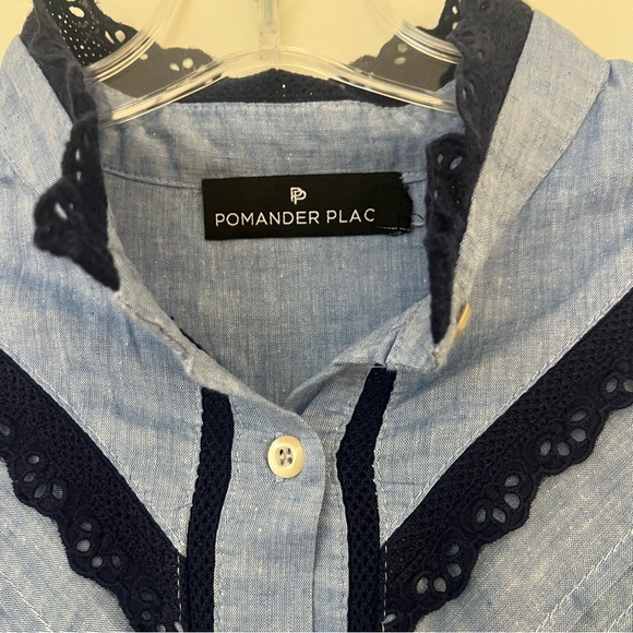 Pomander Place Jolene Chambray Midi Dress - Picture 7 of 14